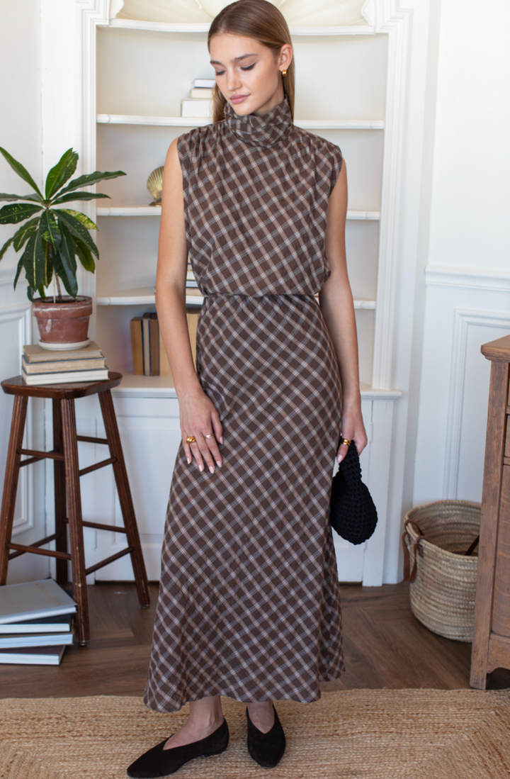 Bias Skirt 2 - Cocoa Plaid
