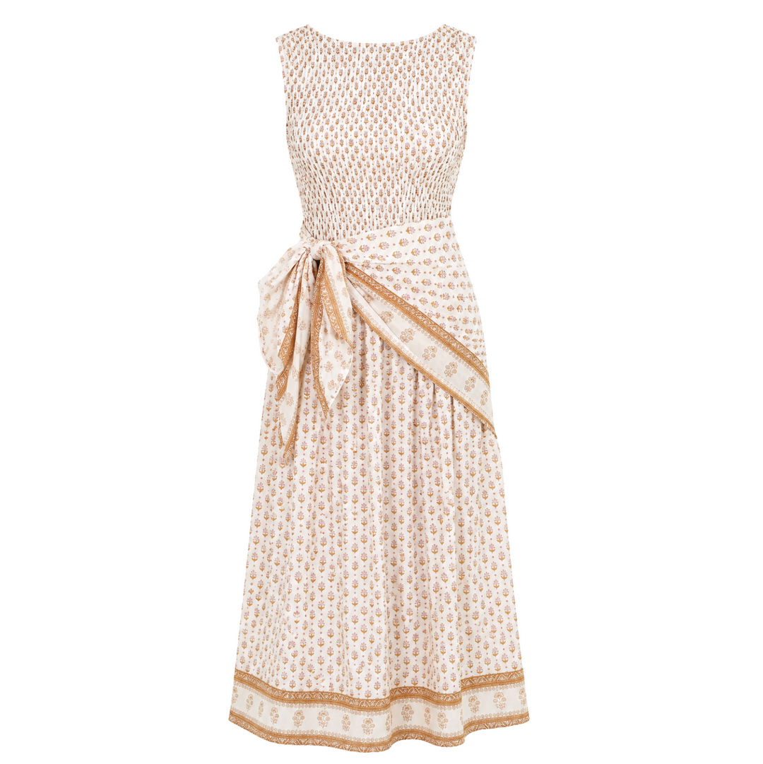 Sara Scarf Dress - Dune Mini Petunia