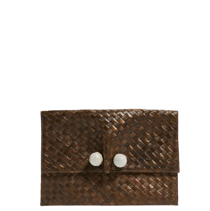 The Simone Clutch - Chocolate