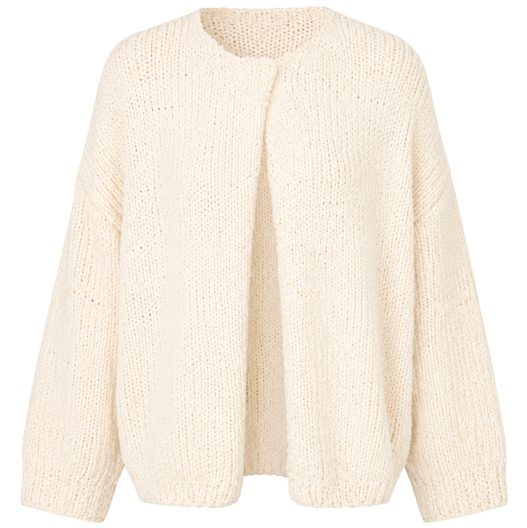 Cusco Cardigan - Cream Flame