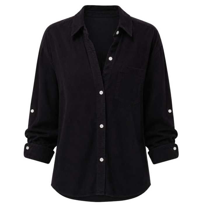 Kayla Shirt Corduroy - Charcoal