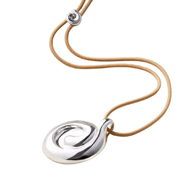 Nico Pendant Rope Necklace - Silver