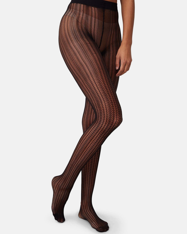 Selma Net Tights - Black