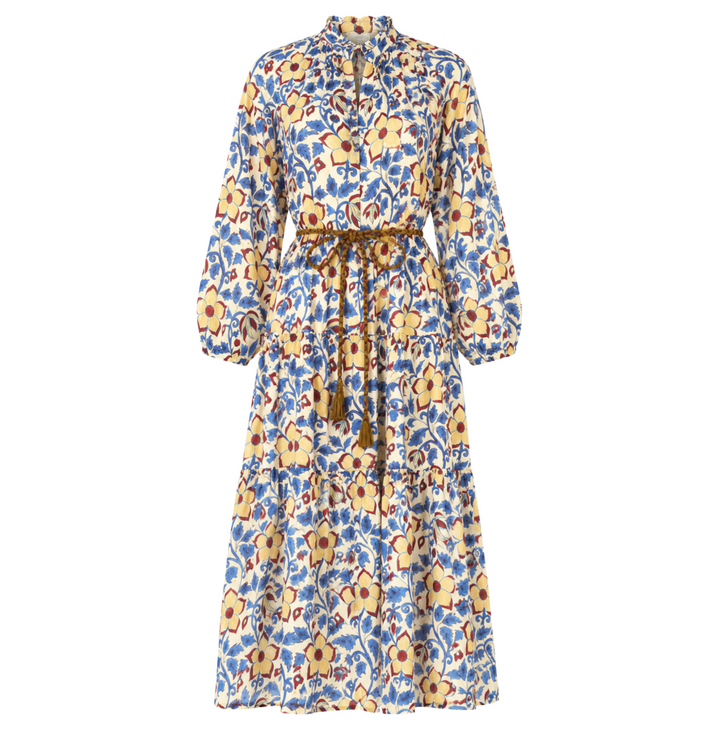 Cuff Sleeve Maxi - Kildare Blue