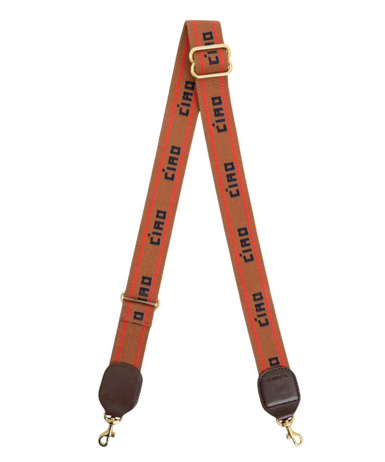 Adjustable Crossbody Strap - Tan/Navy