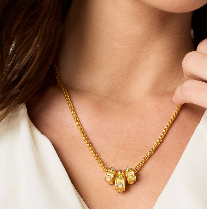Cobblestone Loop Necklace - Multi Stone Cat's Eye