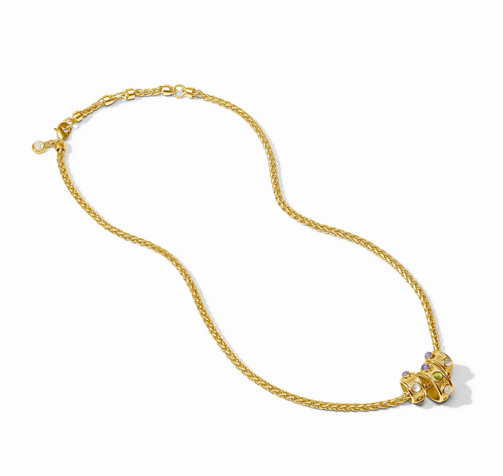 Cobblestone Loop Necklace - Multi Stone Cat's Eye