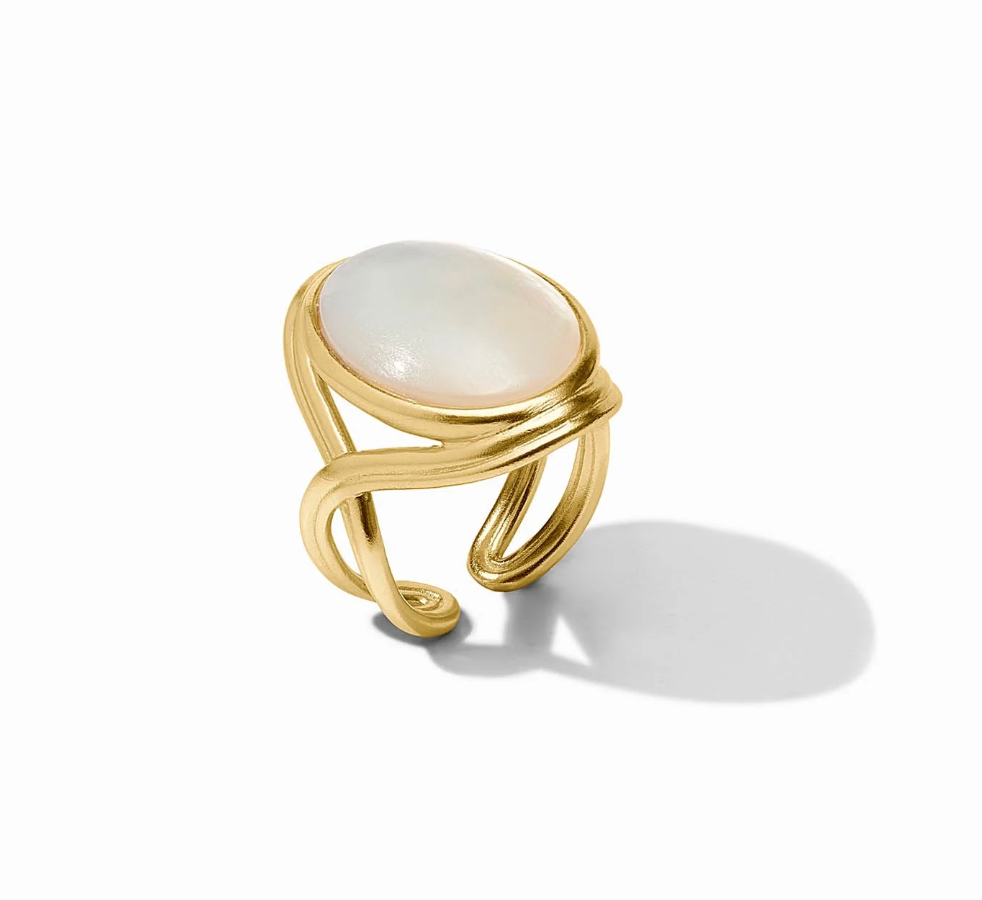 Essex Statement Ring - Malachite Green