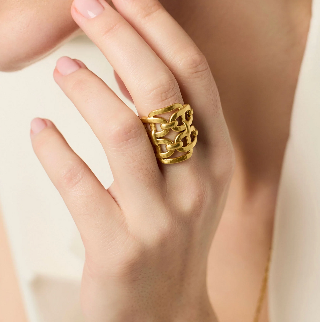 Sahara Statement Ring - Gold