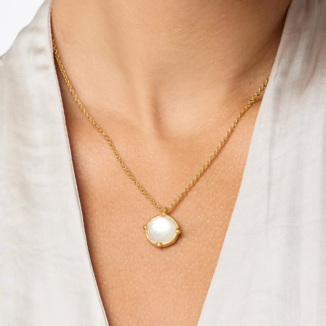 Honeybee Solitaire Necklace - Obsidian Black