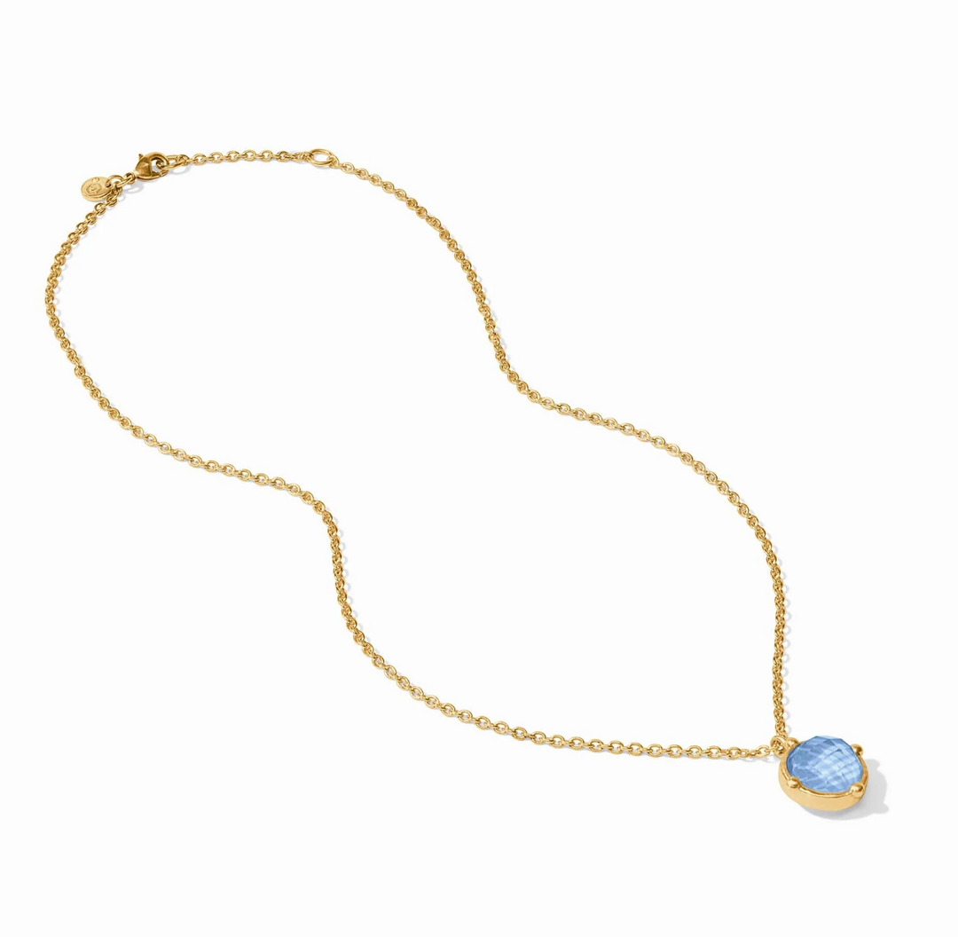Honeybee Solitaire Necklace - Obsidian Black
