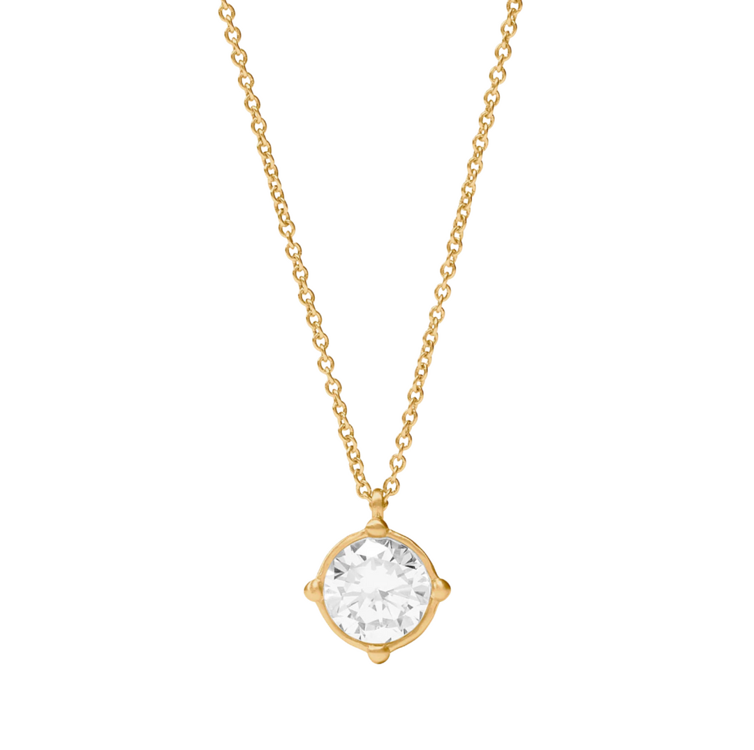 Honeybee Solitaire Necklace - Cubic Zirconia