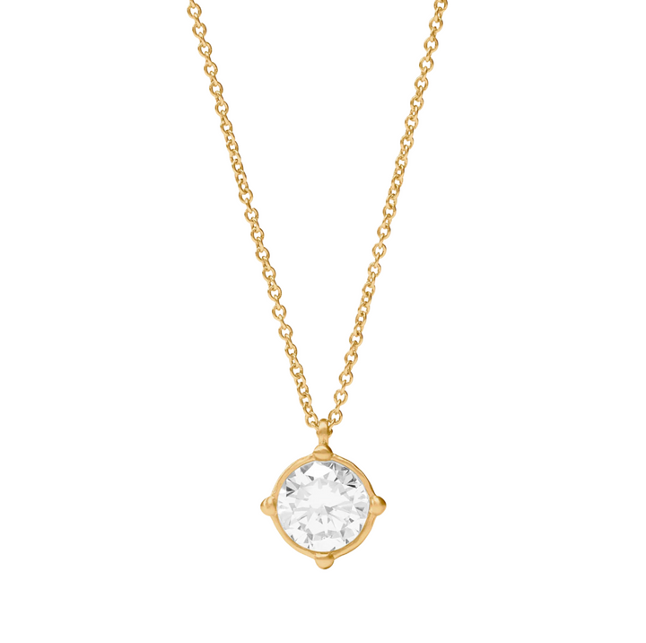 Honeybee Solitaire Necklace - Cubic Zirconia