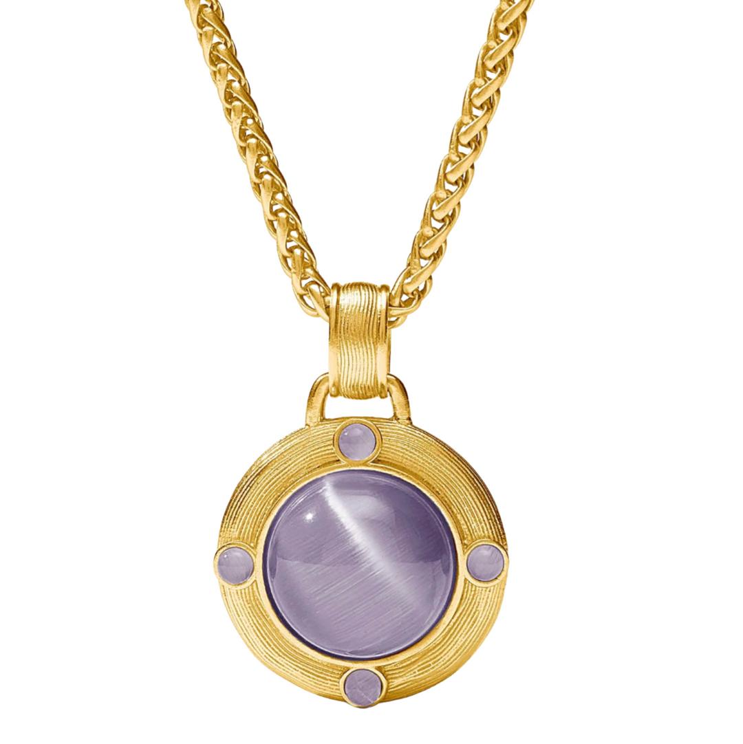 Cobblestone Demi Necklace - Blue Cat's Eye
