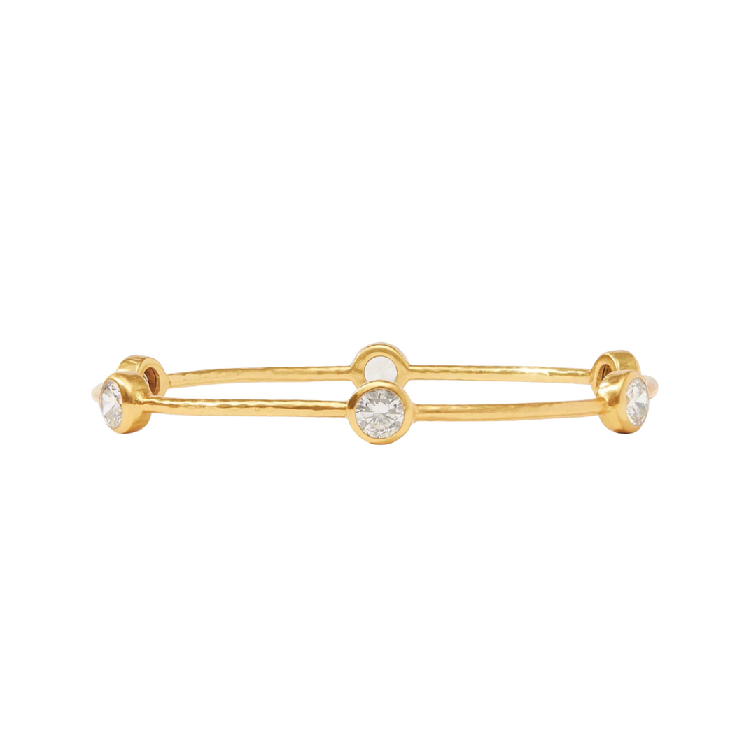 Milano Luxe Bangle - Clear Crystal - S