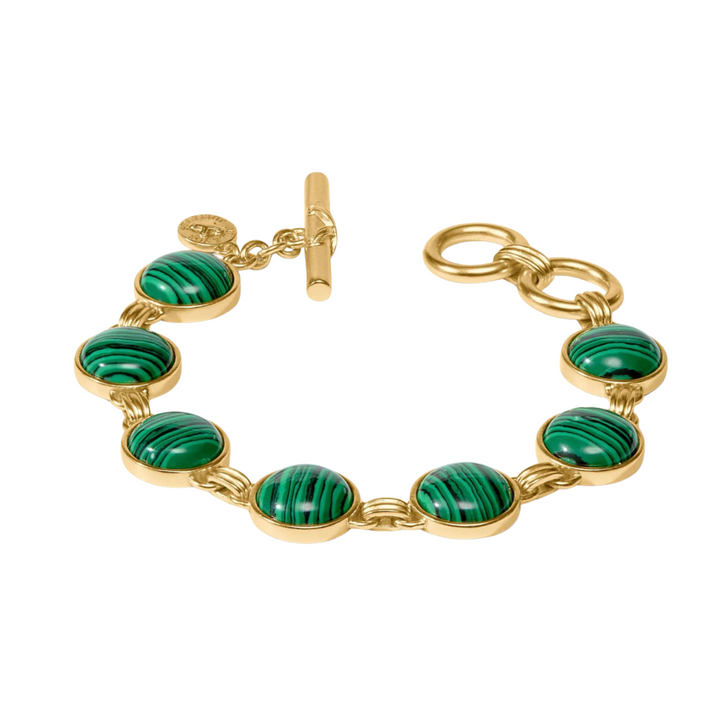 Essex Stone Bracelet - Malachite Green