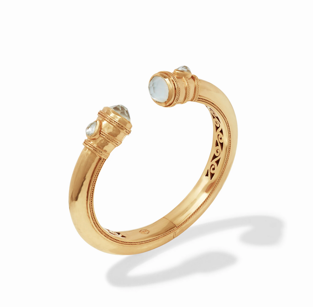 Cannes Demi Cuff - Iridescent Ruby Red