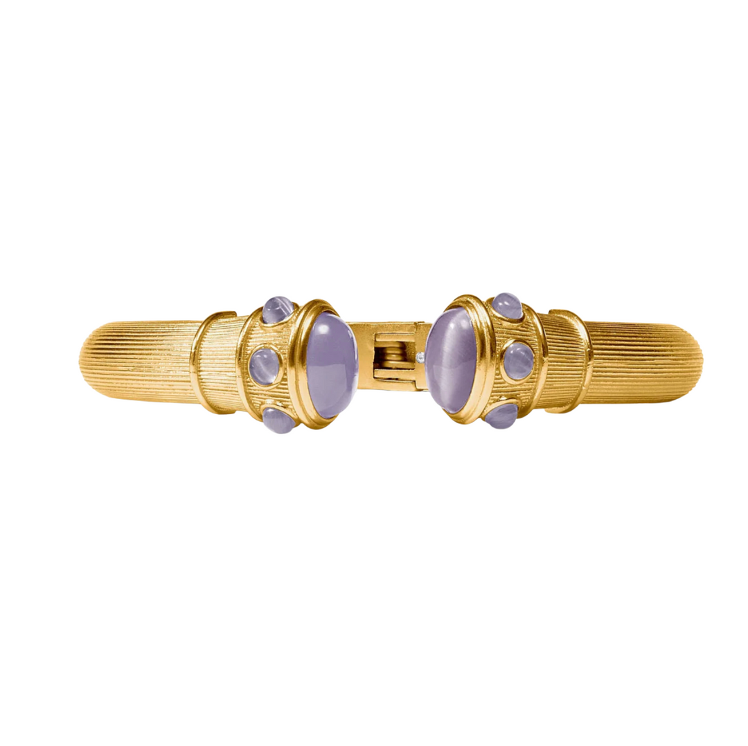 Cobblestone Demi Cuff - Blue Cat's Eye