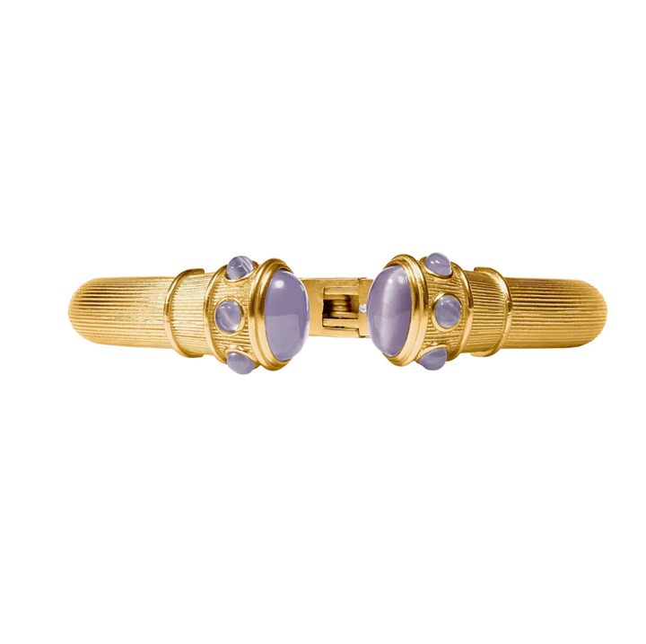 Cobblestone Demi Cuff - Blue Cat's Eye