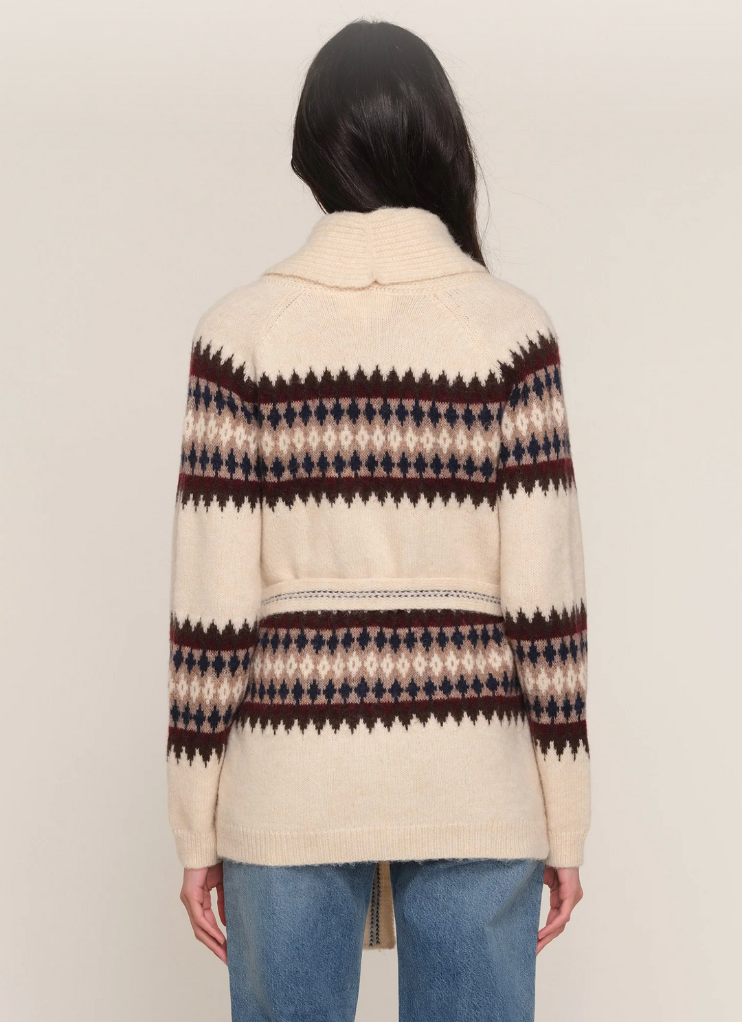 Fair Isle Cardigan - Ivory