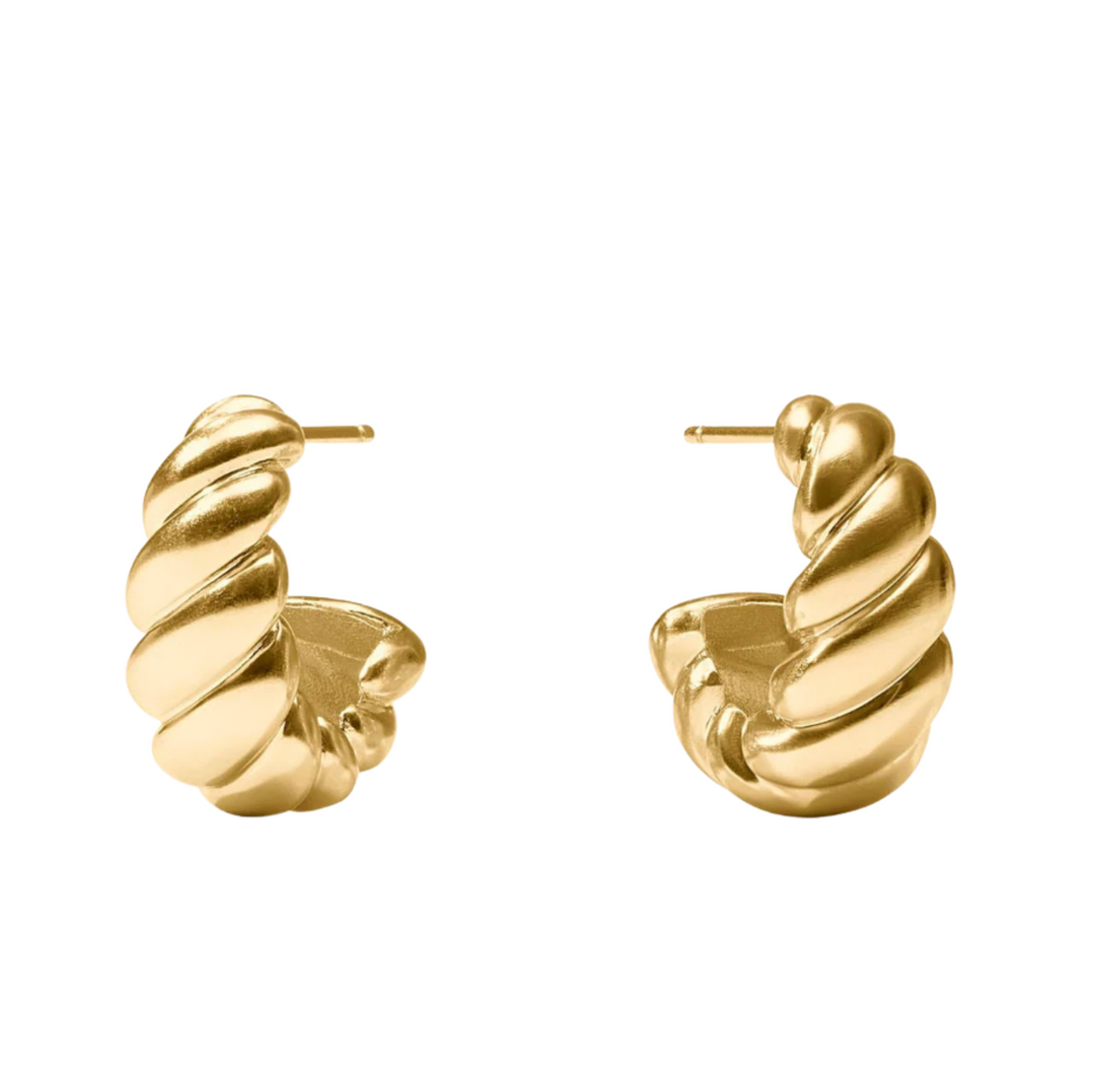 Ravello Statement Hoop - Gold - S