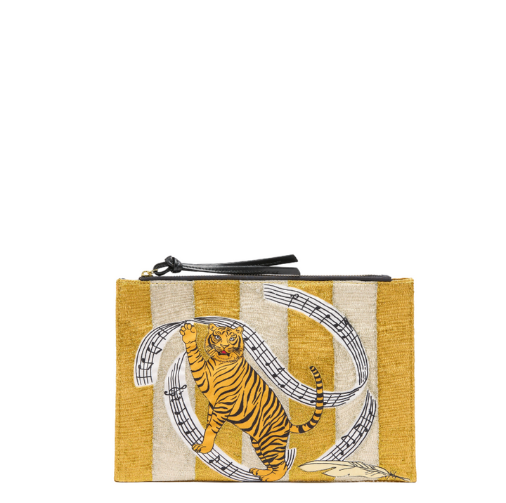 Pouch - Beige/Yellow