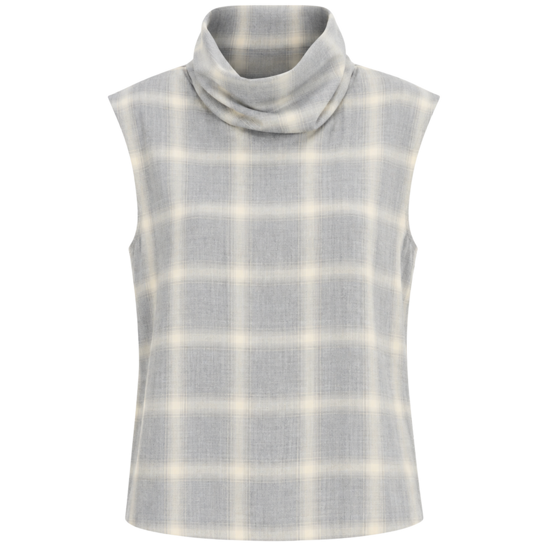 Nyra Top - Grey/White