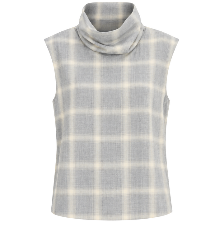 Nyra Top - Grey/White