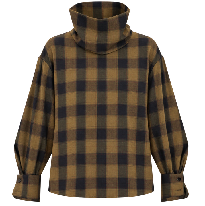 Wylder Top - Mustard/Navy