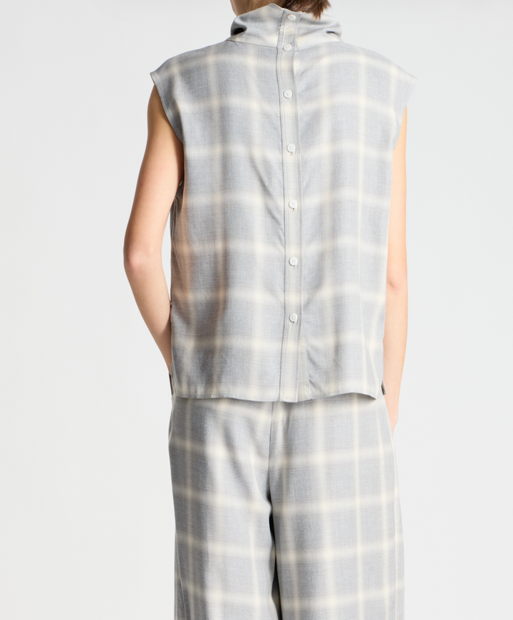 Nyra Top - Grey/White