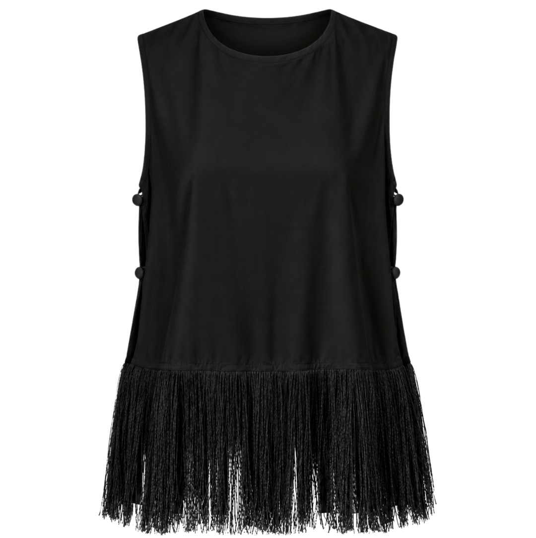 Jessie Top - Black Fringe