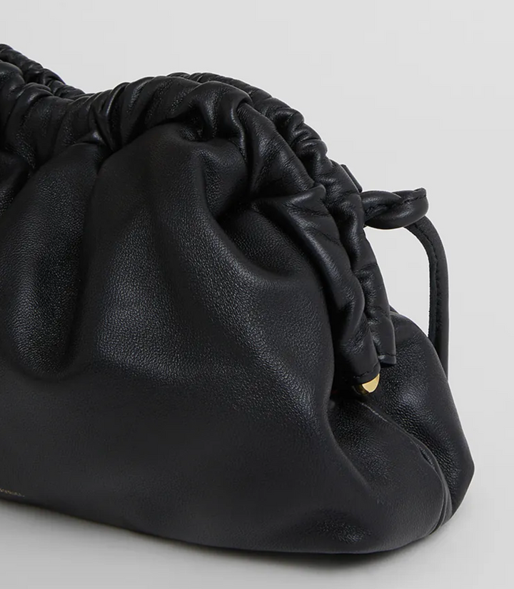Mini Cloud Clutch- Black/Flamma