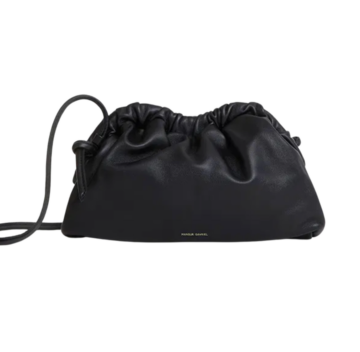 Mini Cloud Clutch- Black/Flamma