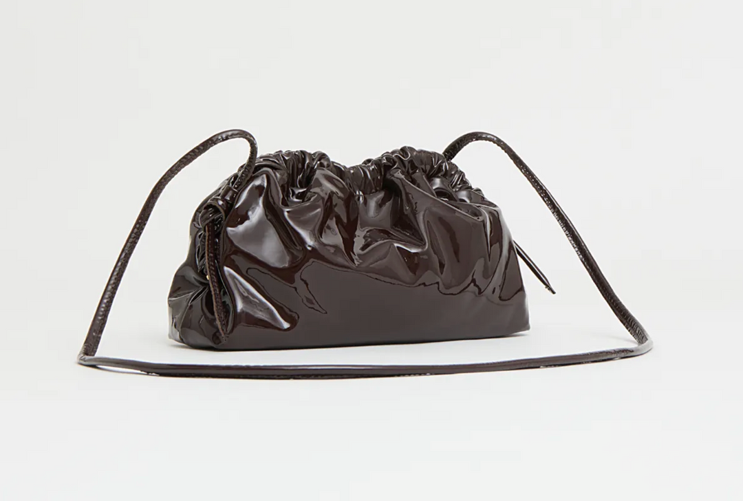 Mini Cloud Clutch- Aubergine