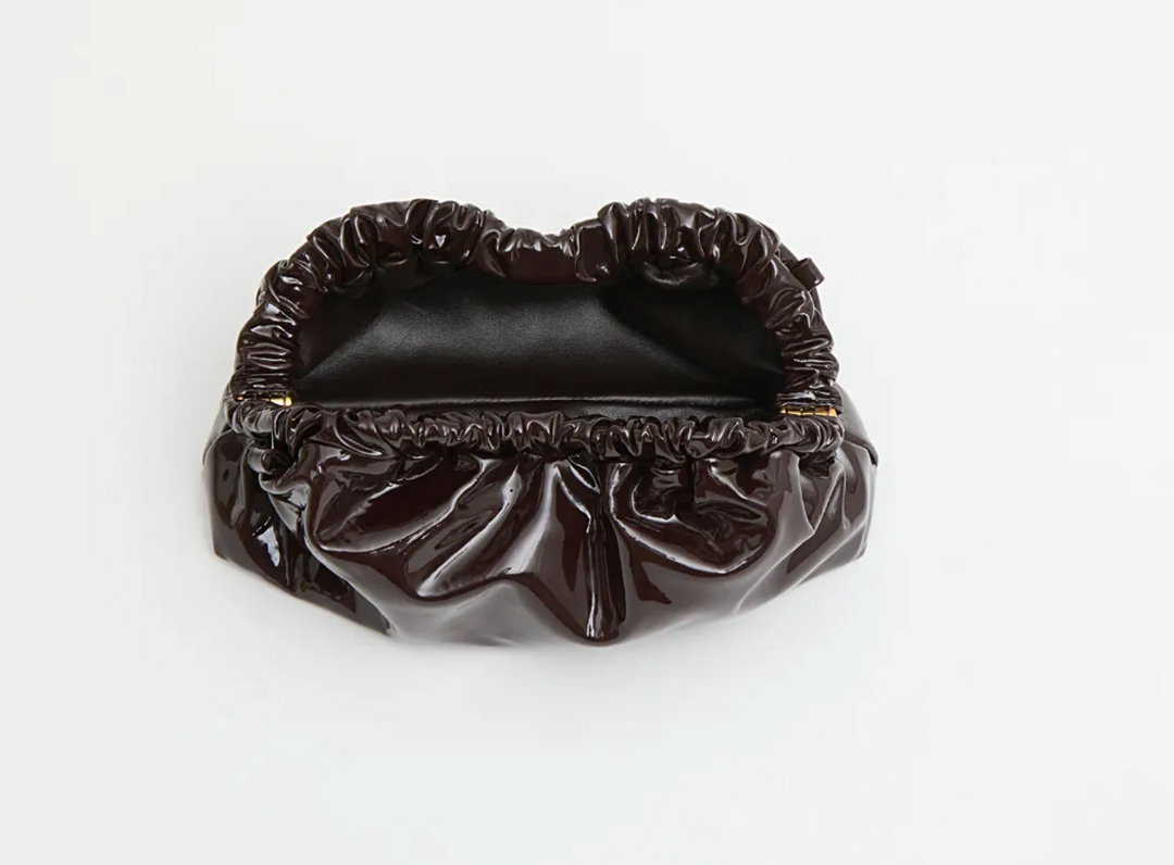 Mini Cloud Clutch- Aubergine
