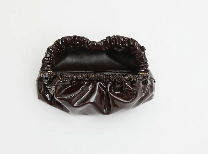 Mini Cloud Clutch- Aubergine