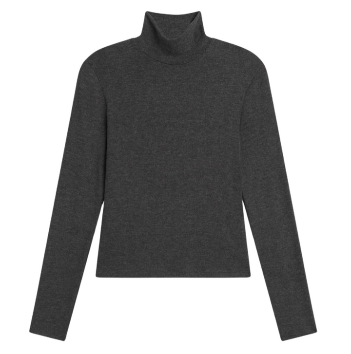 Lauren Long Sleeve Turtleneck - Charcoal