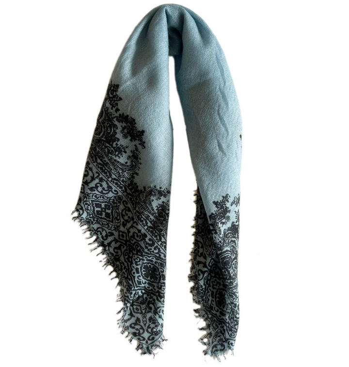 Paisley Scarf - Slate