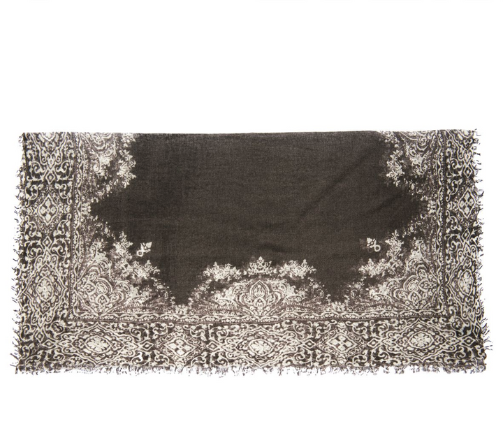 Paisley Scarf - Chocolate