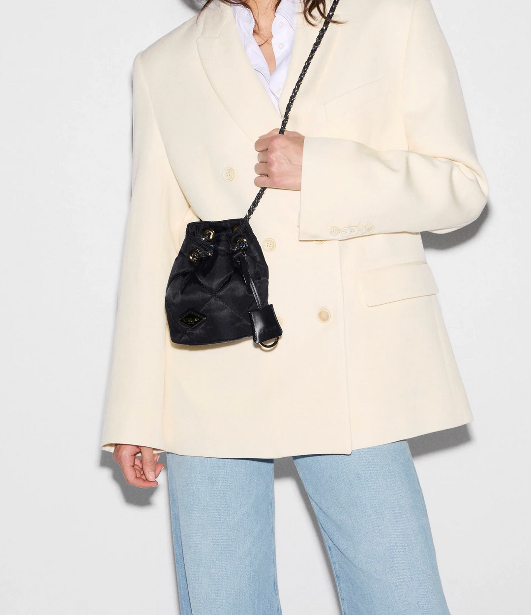 Mini Frankie Bucket Bag - Black