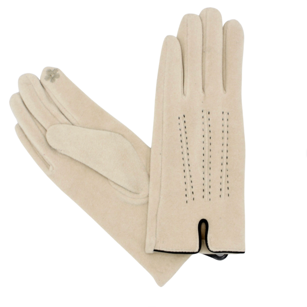 Stitch Gloves- Ivory