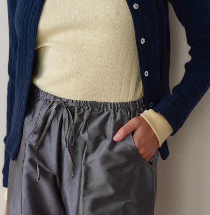 Taffeta Cargo Pant - Pewter