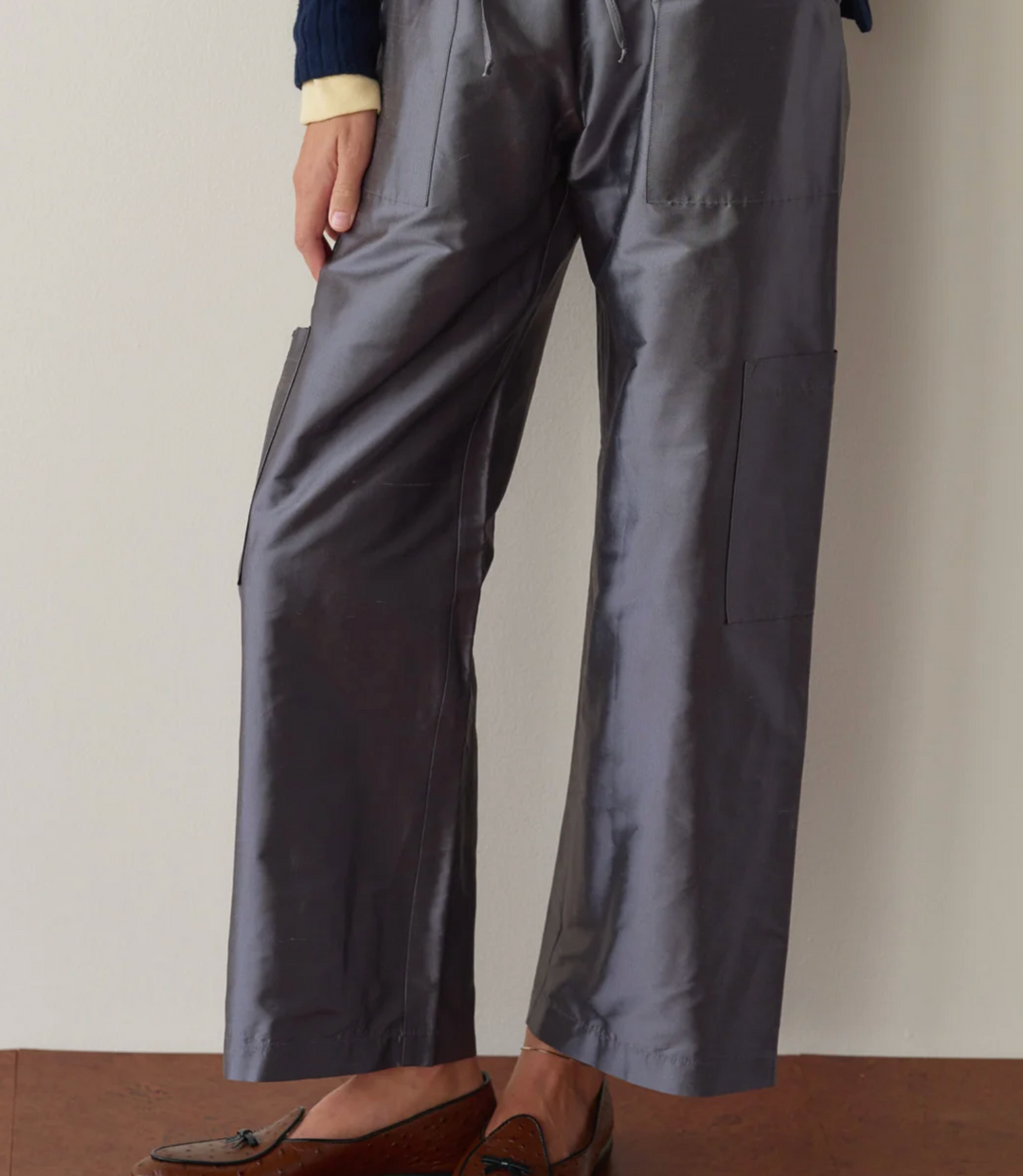Taffeta Cargo Pant - Pewter