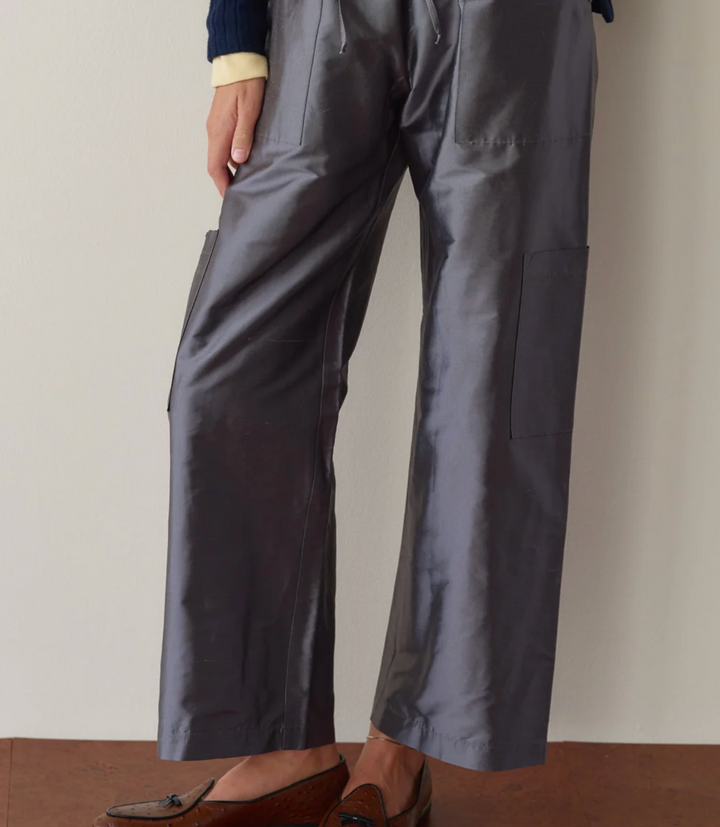Taffeta Cargo Pant - Pewter