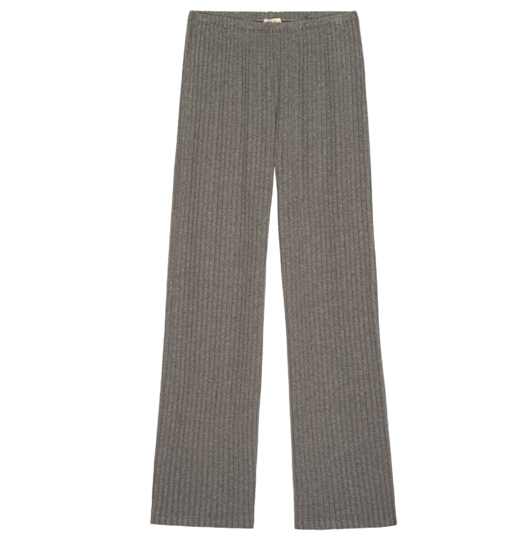 Sweater Rib Simple Pant - Charcoal Grey