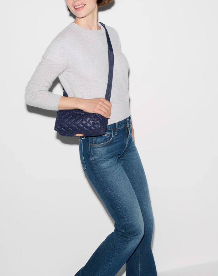 Metro East West Crossbody - Navy