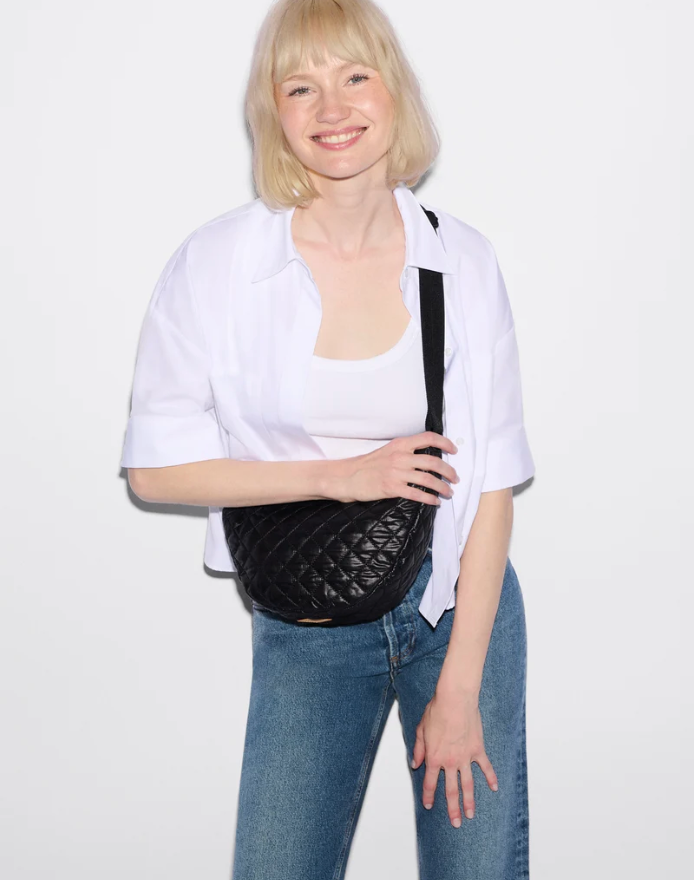 Small Metro Smile Bag - Black