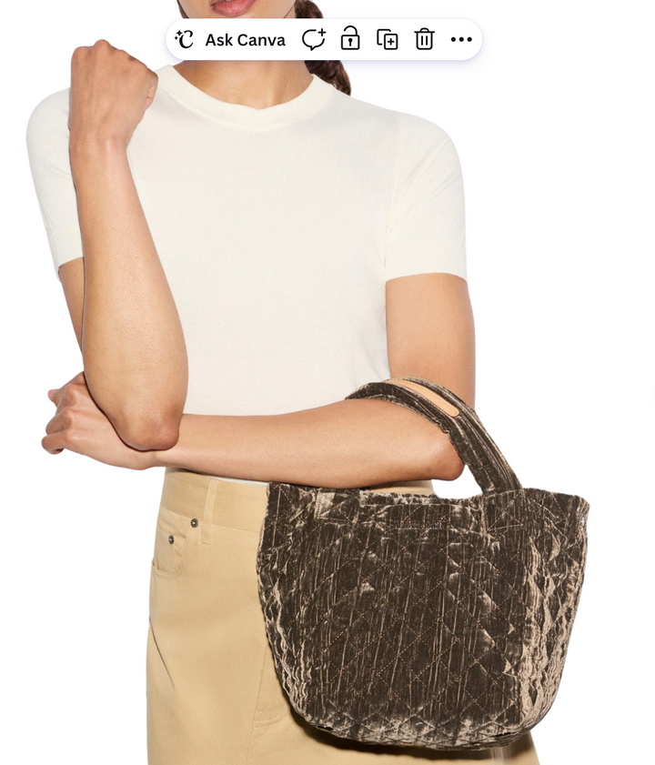 Mini Metro Tote - Pecan Velvet