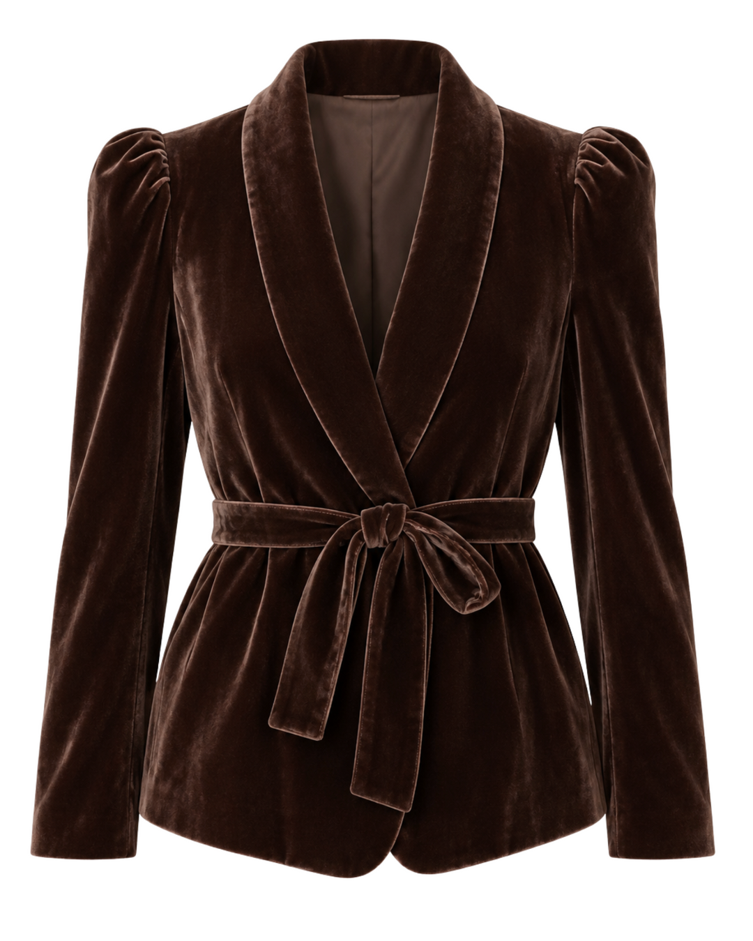 Paris Jacket - Mahogany Silk Velvet