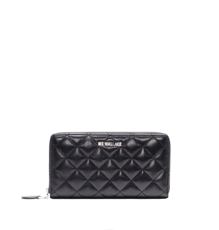 Long Zip Round Wallet - Black